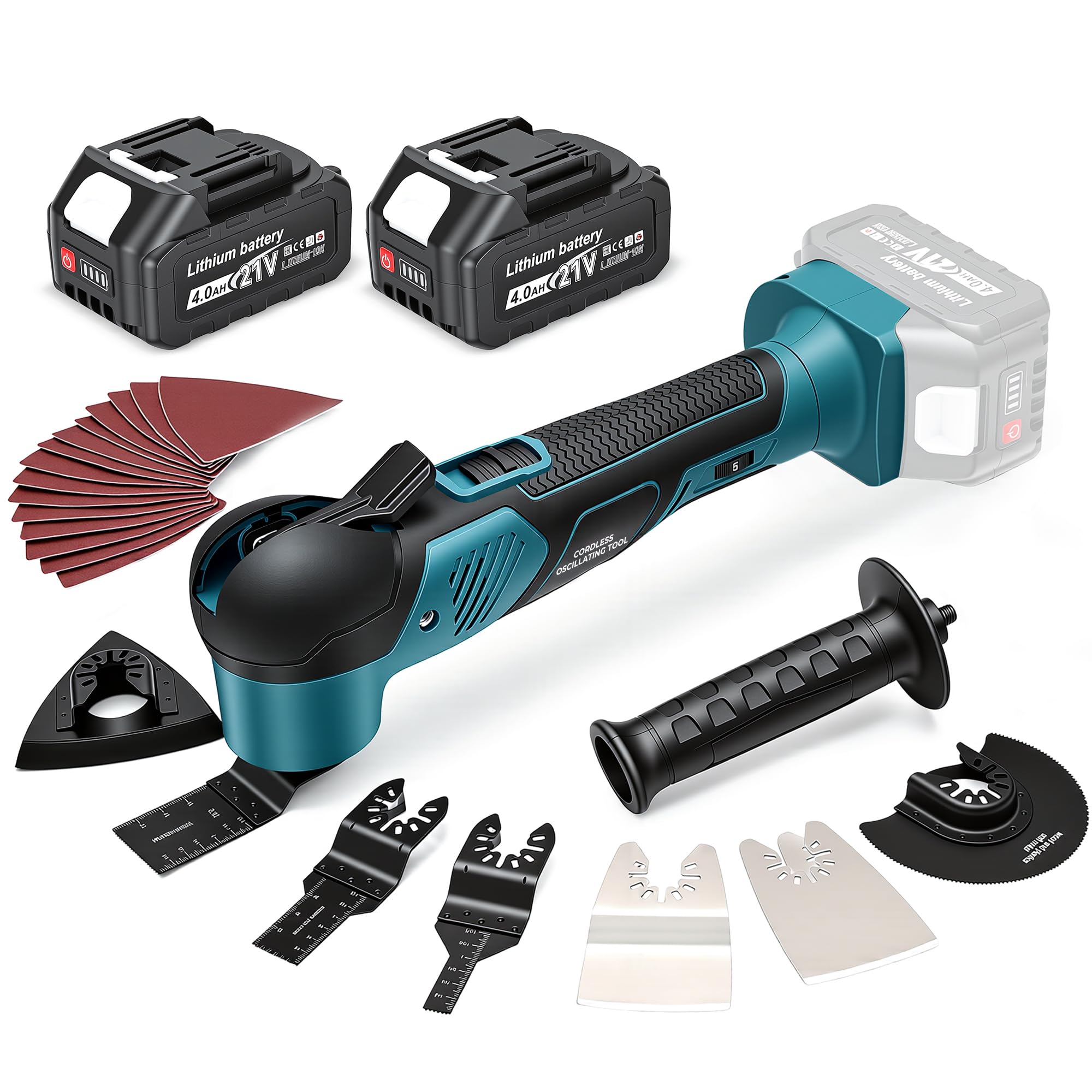 YEARTOP Cordless Oscillating Multi Tool Compatible with Makita 18V Battery