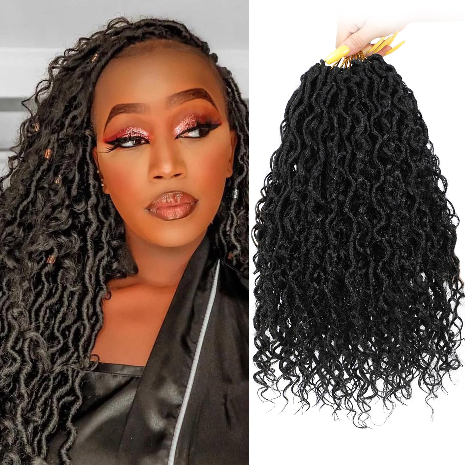 Col Bling Goddess Locs Crochet Hair 14 Inch