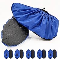 Vista 12 de 5 pares de fundas antideslizantes reutilizables para zapatos, impermeables, lavables, duraderas, a prueba de polvo, para interiores, hogar, viajes