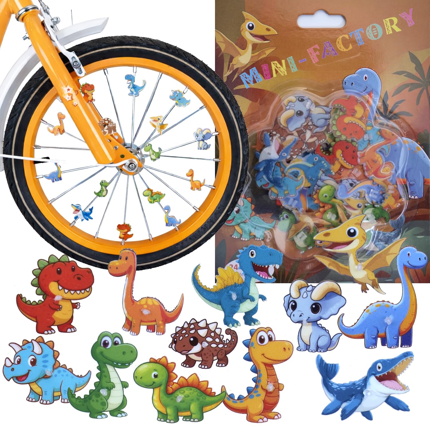 Bike Spoke Decorations - Flowers & Butterflies -11 Bike Spoke Decorations - Flowers & Butterflies -11