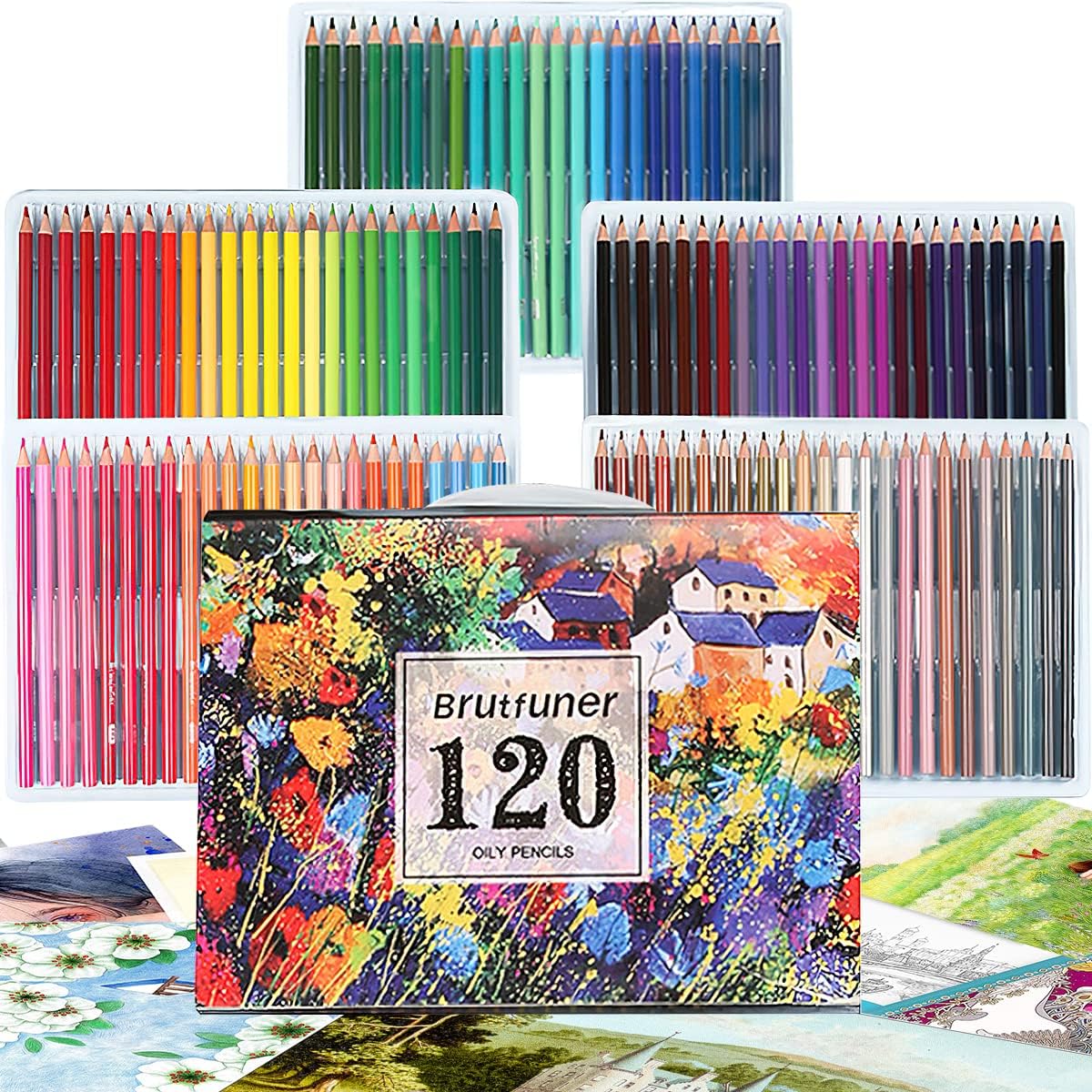 DAQI - Profesionales Dibujo de Kit, Colores de Dibujo 120 Piezas ...