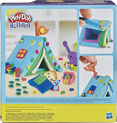 Miniatura 3 de Play-Doh Builder Set de Campamento - Kit de juguete de construcción para niños de 5 años en adelante con 8 latas de compuesto de modelado no tóxico,