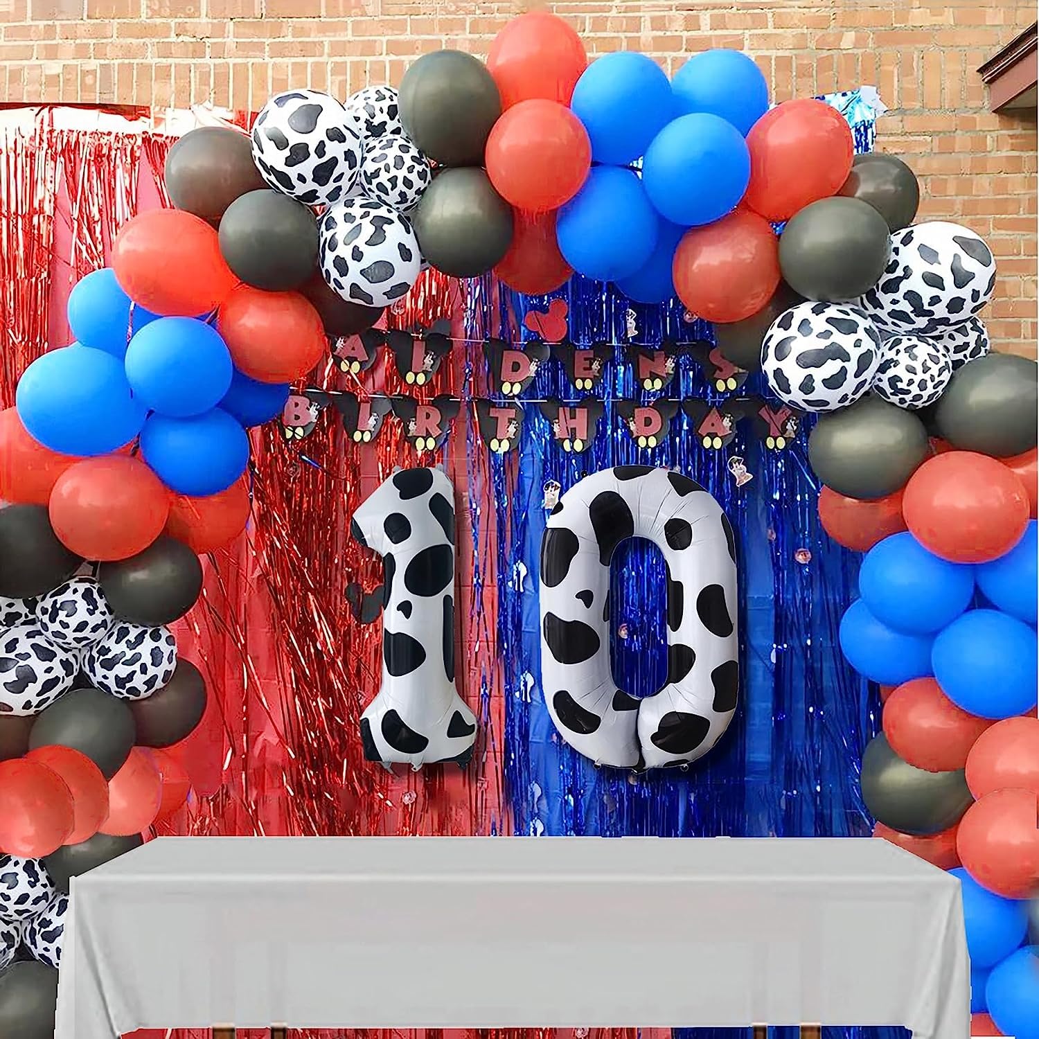 Red 0 balloon 40 Inch Giant Helium Foil Number 0 to 9 Red Balloon Birthday Wedding Party Digital Decorations (Number 0) — view 611