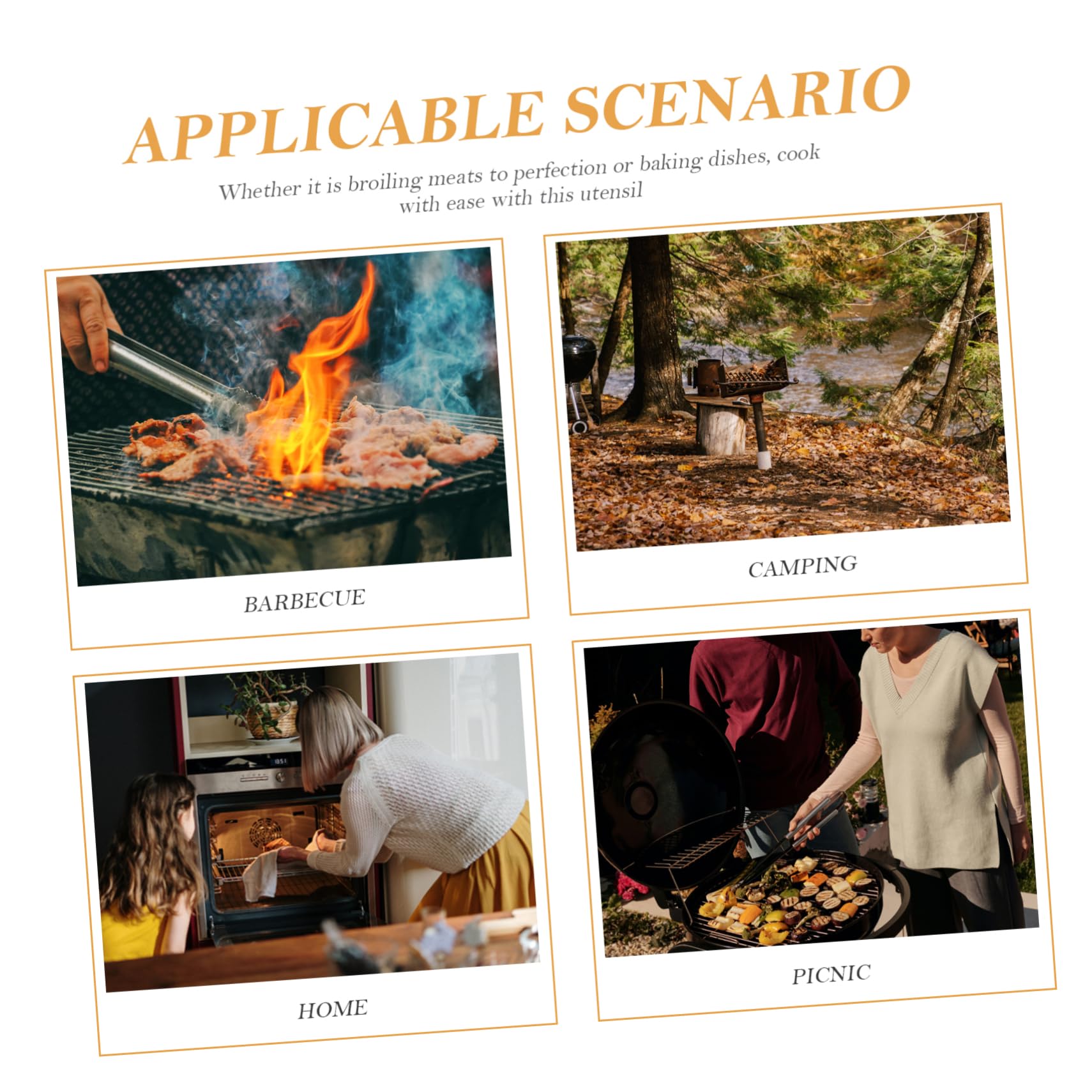 BESPORTBLE 9-inch Square Non-stick Painted Bbq Tray Bbq Vegetable Grilling Basket Oil Filter Durable Outdoor Barbecue Tool