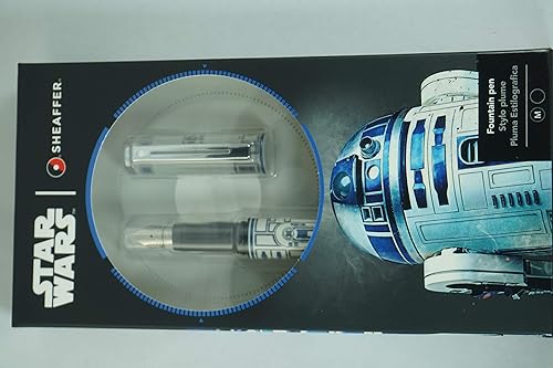 Miniatura 4 de Sheaffer Star Wars R2-D2 con diseño temático R2-D2 y detalles de personajes auténticos, detalles pulidos Pluma estilográfica mediana de acero