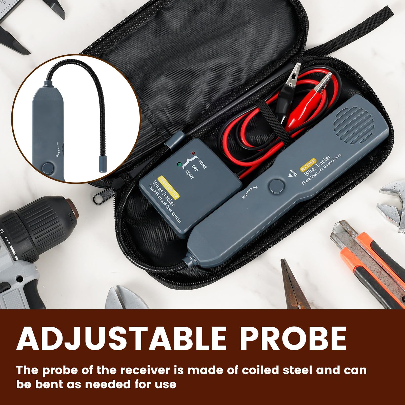 Rilevatore di cortocircuito, tester di circuito elettrico per Em415pro, intermittente mirino, sonda rivelatore, scanner di circuiti auto, strumento diagnostico, posizione di guasto del cavo, DC