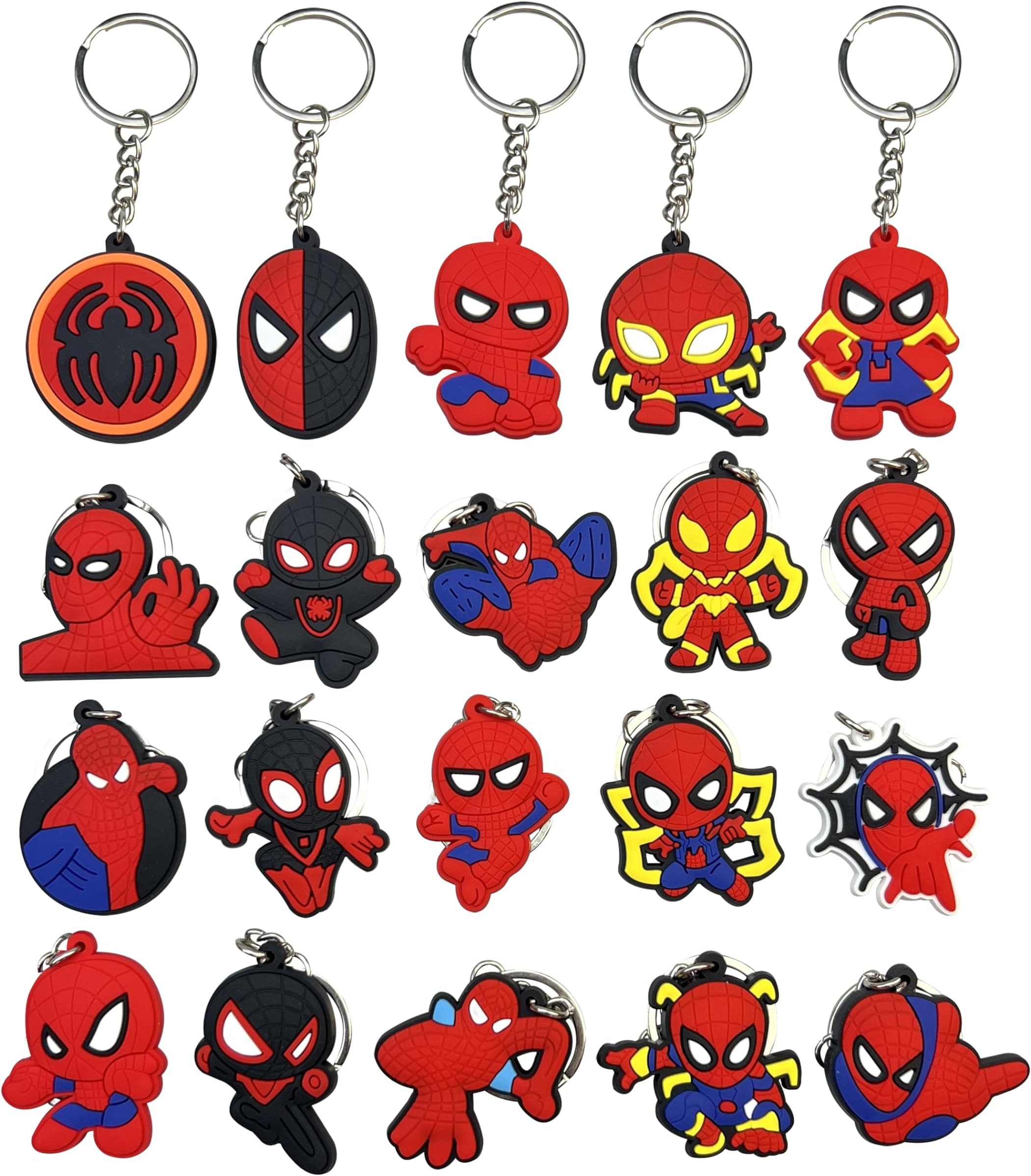 HUANGQH 20PCS Keycharms tags Goodie Bag Stuffer Christmas gifts and holiday charms (Modern3)
