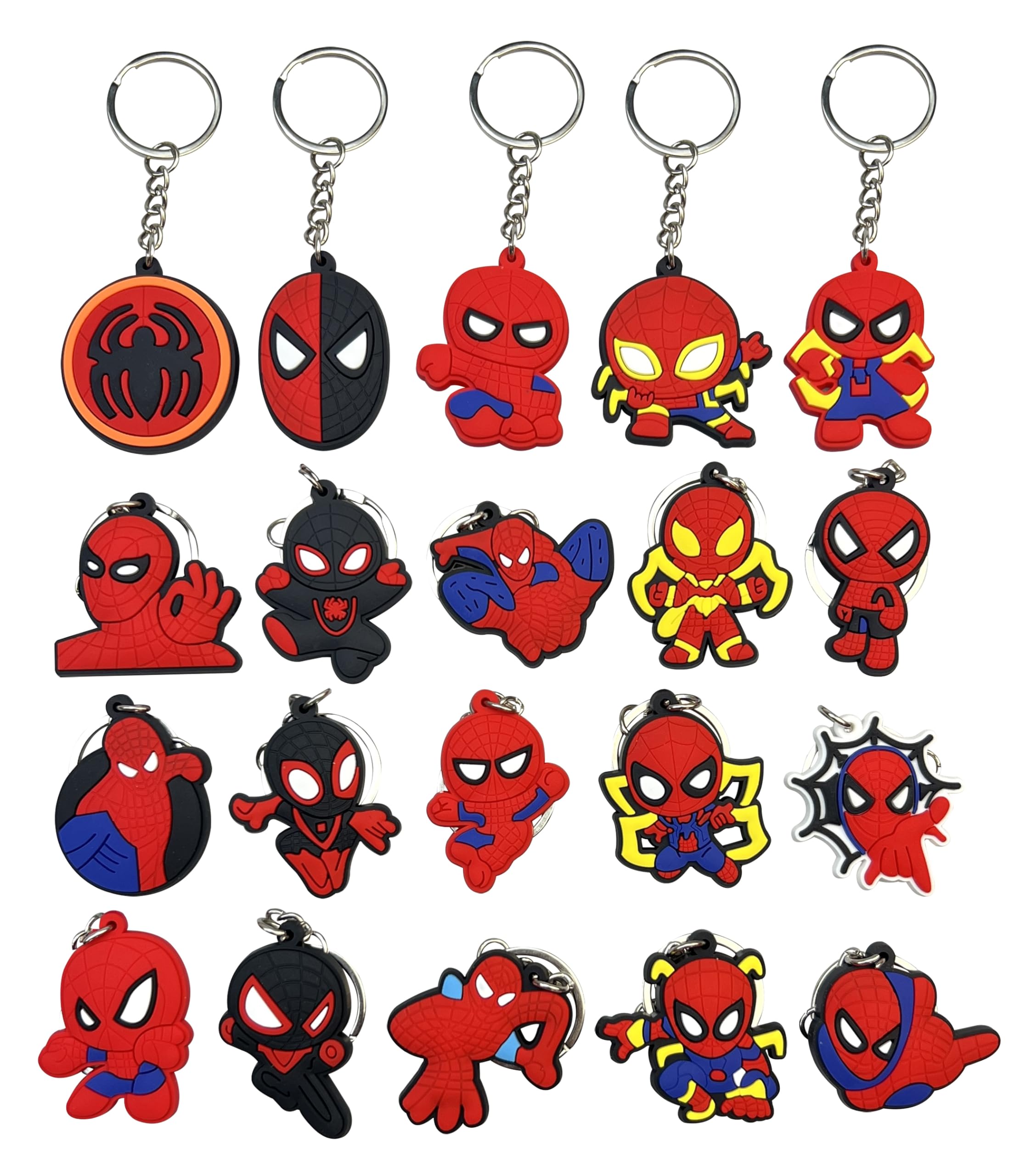 HUANGQH 20PCS Keycharms tags Goodie Bag Stuffer Christmas gifts and holiday charms (Modern3)