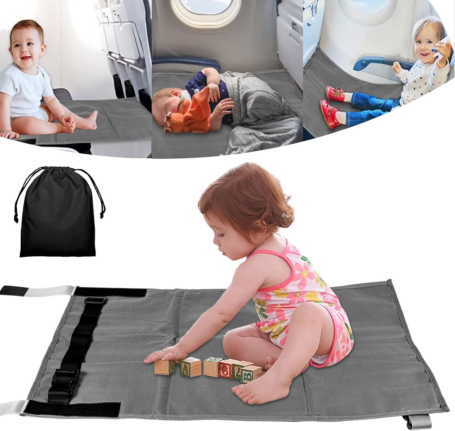 Airplane Footrest for Kids, Toddler Travel Bed Travel Accessories