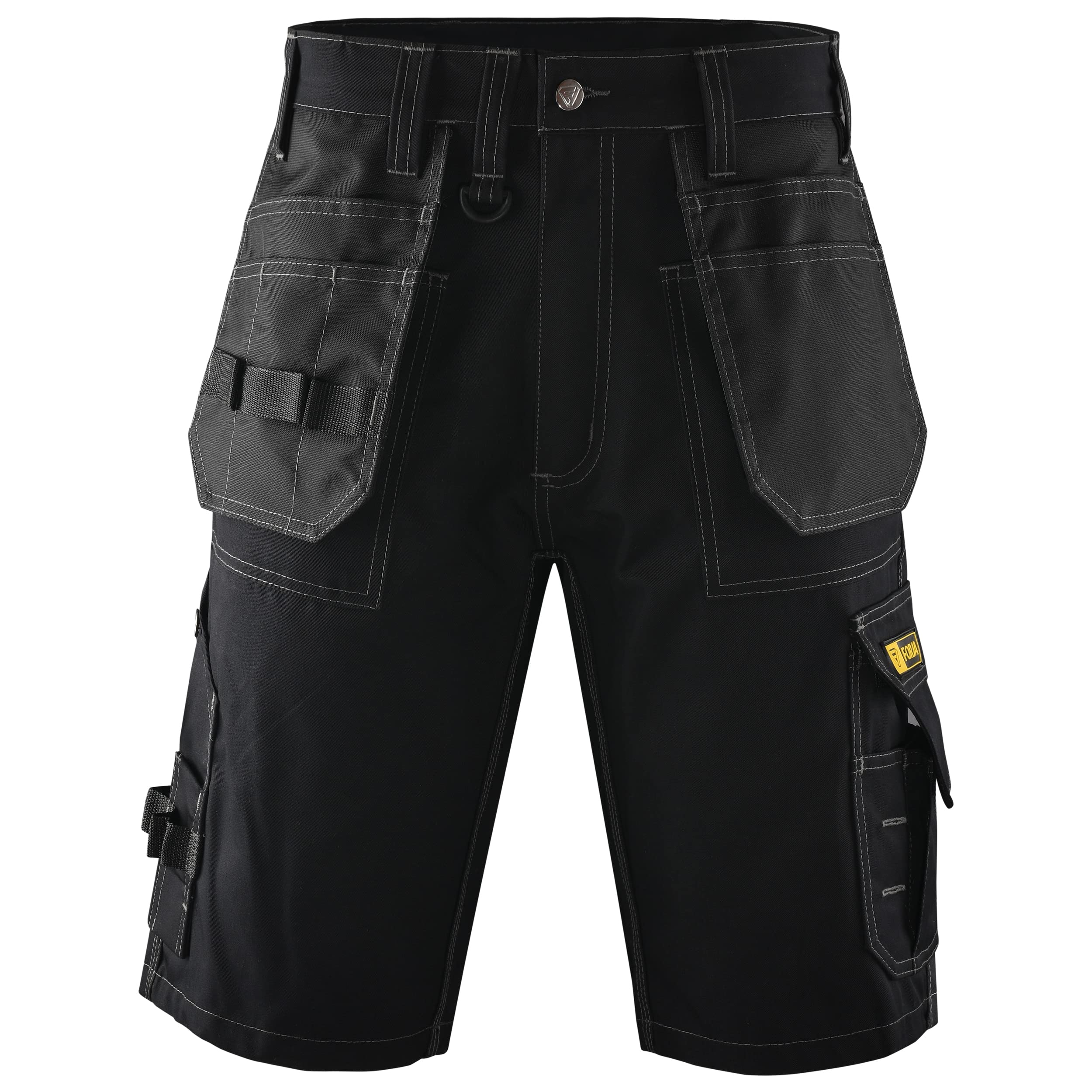 Multi-Pocket Work Utility & Safety Shorts with Holster Pockets - Ideal for Site Work, Builders, Electricians, Gardening - Men's Waist 30-44