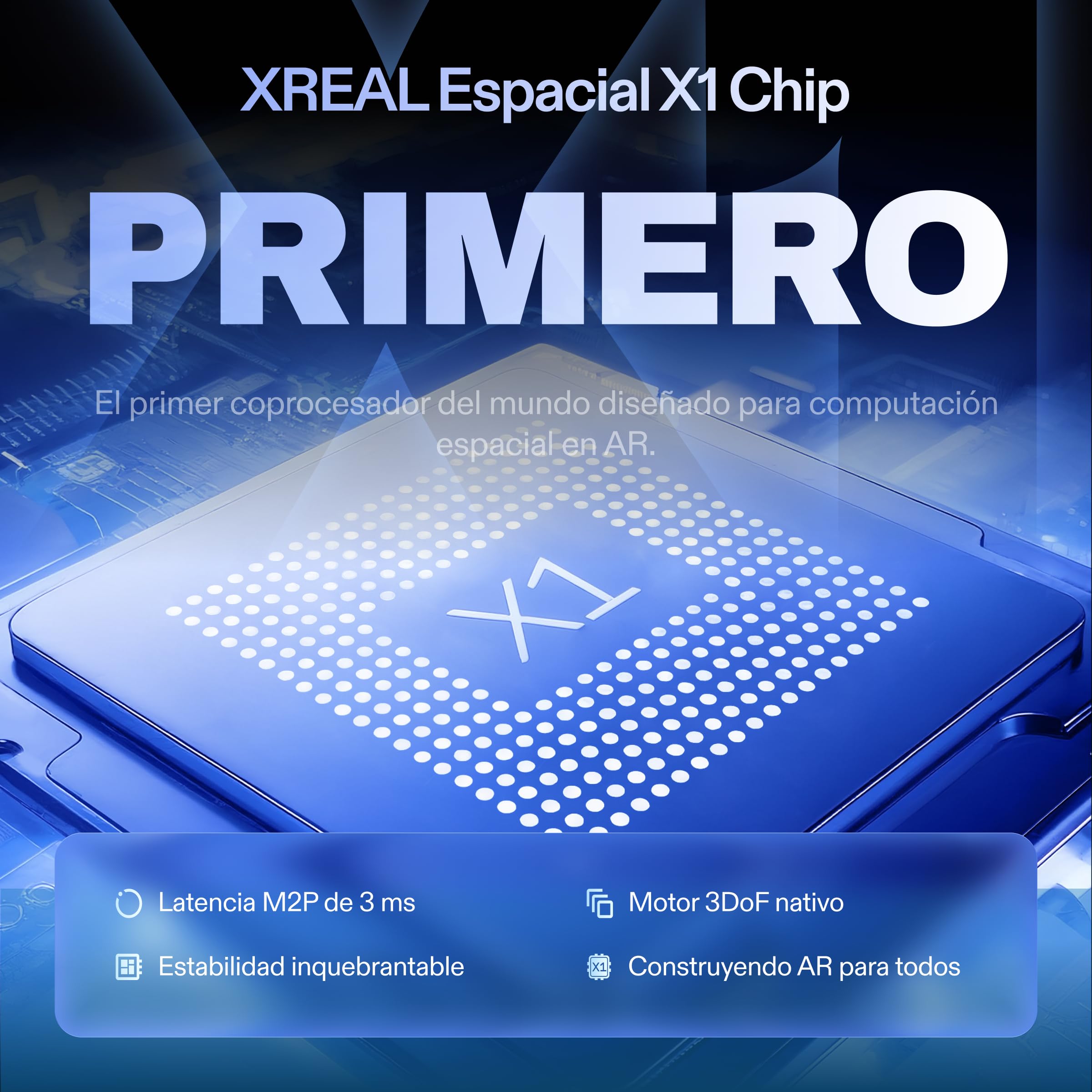 XREAL 1S AR/XR Gafas, Gafa Realidad Aumentada, 500" Pantalla Virtual, Campo Visión 52°, 3DoF Nativos, Real 3D, X1 Chip, Compatibles Dispositivos USB-C DP y iPhone17/16/15, ROG/SteamDeck