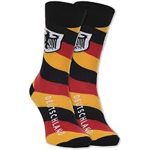 Country-Themed Socks, X-Large, Shoe Size 10-13 Germany Tricolor