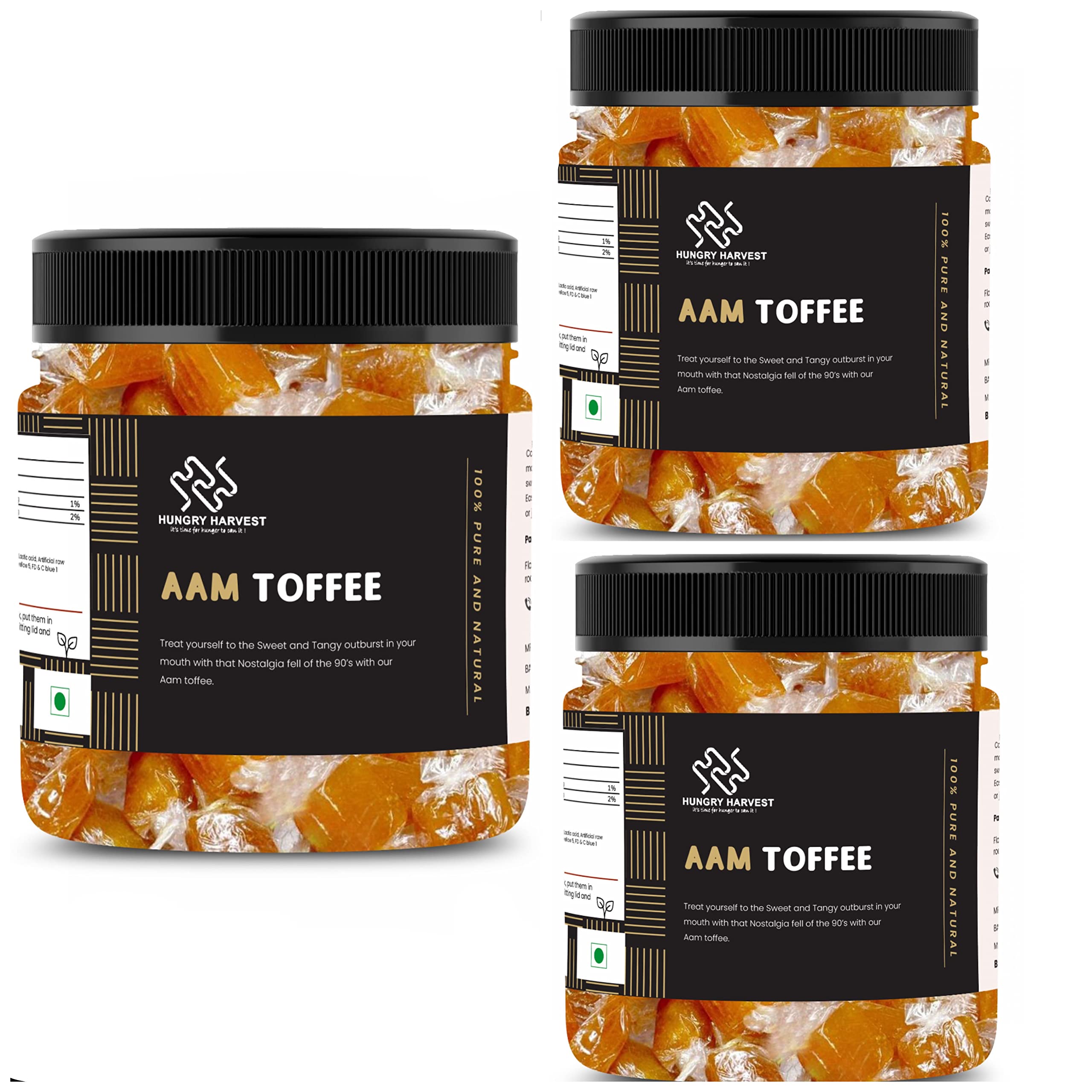 Hungry Harvest Aam Papad Candy Toffee| Alphonso Mango Cubes Real Mango Candy [Jar Pack] (900 Grams (Pack of 3 of 300 Grams)) (B0B663NRZC) Amazon Price History, Amazon Price Tracker