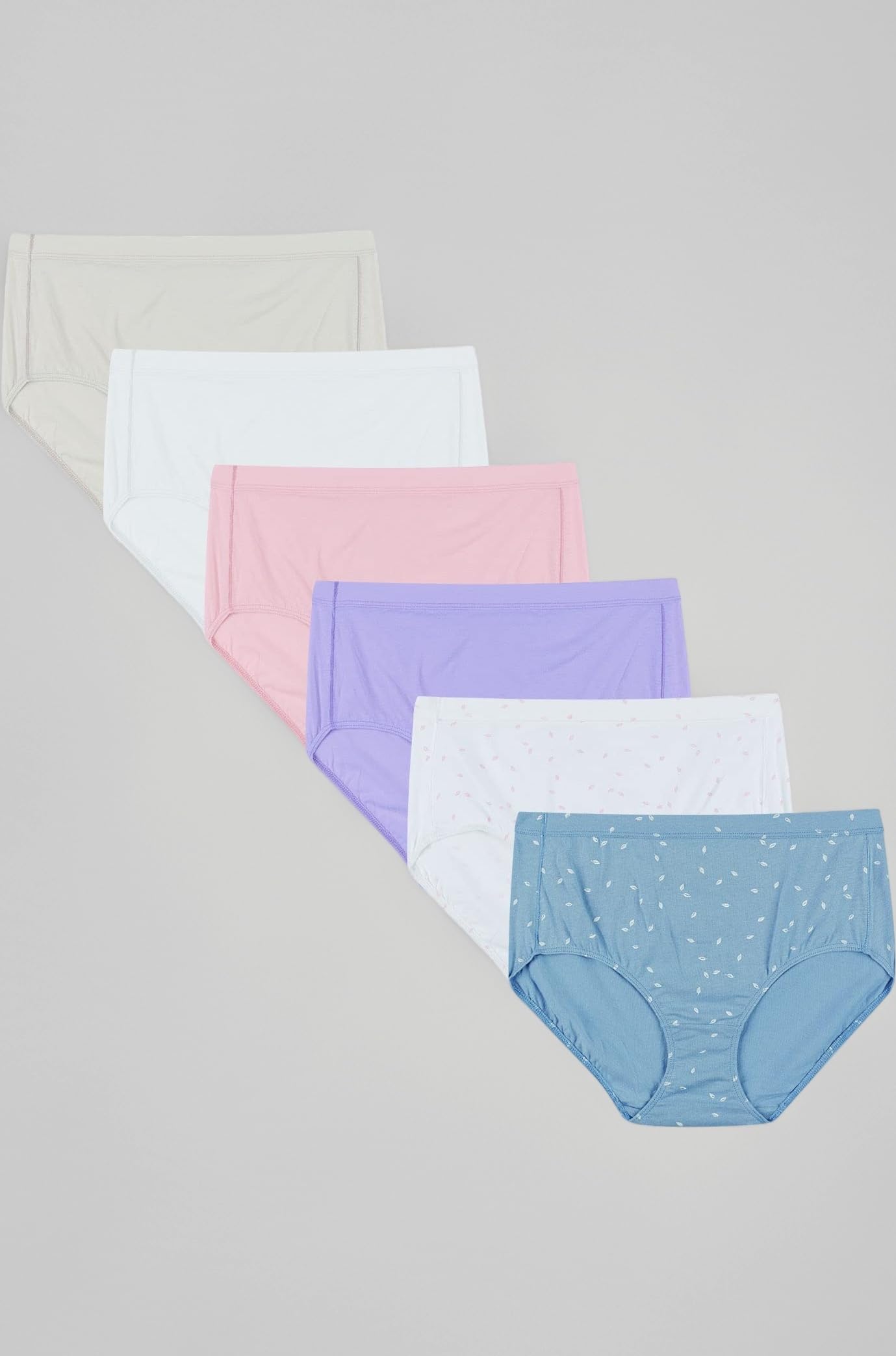 Hanes womens Organic Cotton Panties Pack, Comfortsort Underwear, 6-pack (Colors May Vary)