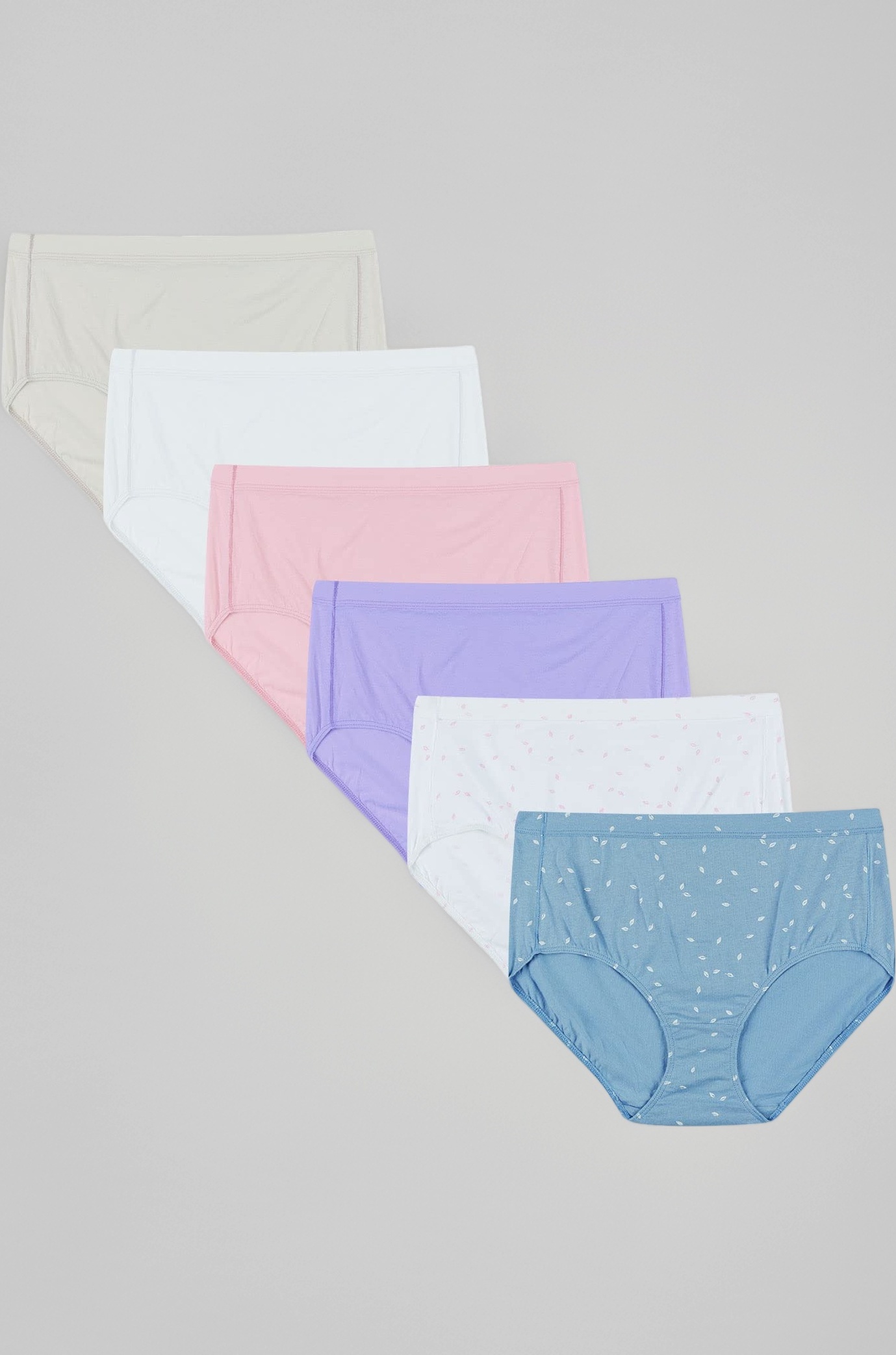 Hanes womens Organic Cotton Panties Pack, Comfortsort Underwear, 6-pack (Colors May Vary)