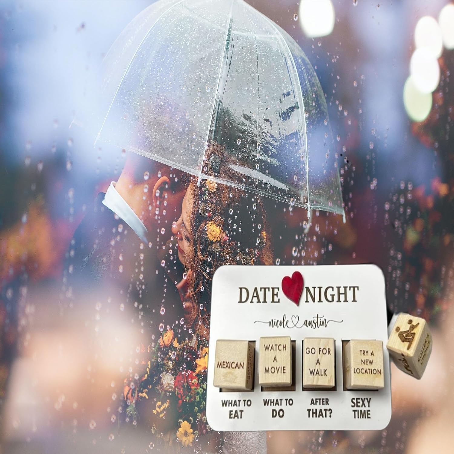 Dados Para Parejas – Juego De Noche De Cita Romántico Con Bolsa Negra, Ideal Para San Valentín Y Aniversarios