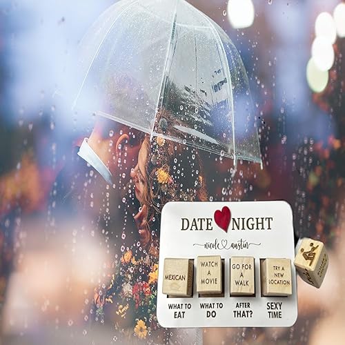 Miniatura 2 de Dados de noche de cita, Juego de dados de ideas para citas nocturnas, Dados de noche de cita después de la edición oscura-Juego de cubo nocturno de