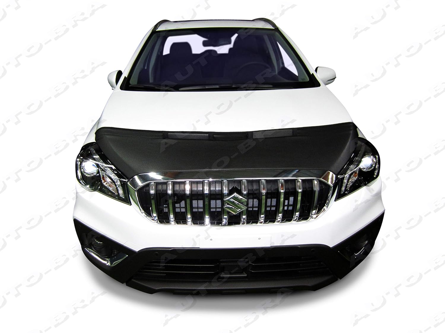 AB3-00114 Hood Bra Front End Nose Mask Compatible with Suzuki SX4 S-Cross Since 2017 Bonnet Bra STONEGUARD Protector Tuning