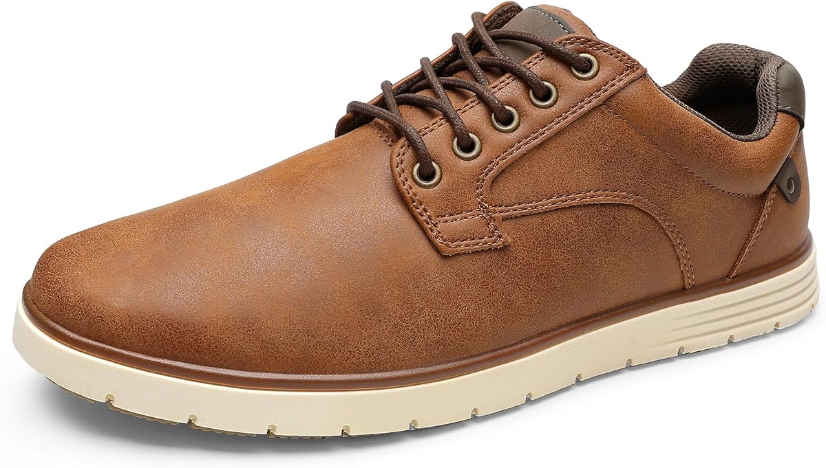 festooning Men's Casual Dress Shoes Loafers for Men Casual Sneakers Shoes Lace Up Comfortable Oxfords Slip-on with Non-Slip Rubber Sole