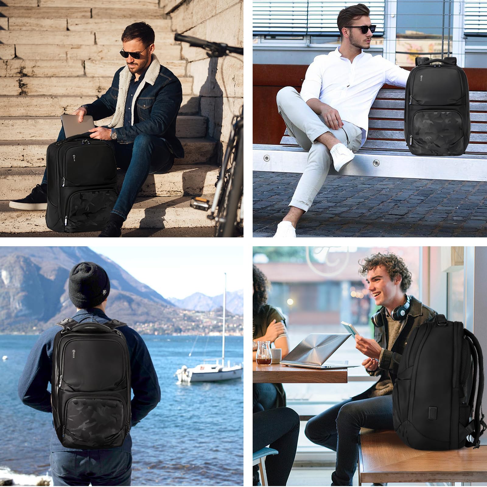 Business Backpack For Men 17" Laptop Backpack With