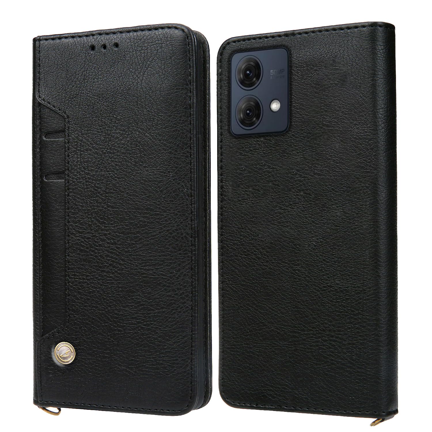 ClickCase for Motorola Moto G84 5G Flipper Series Leather Wallet Flip Case Kick Stand with Magnetic Closure Flip Cover for Motorola Moto G84 5G (Black) (B0CK81CNXX) Amazon Price History, Amazon Price Tracker