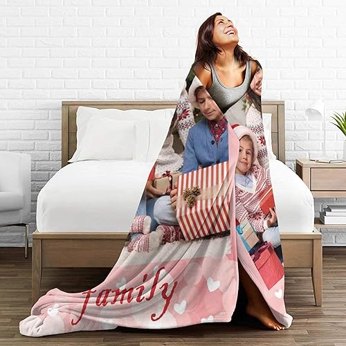 Miniatura 6 de Youltar Regalos personalizados de Navidad  Manta de fotos personalizada, mantas personalizadas con imagen y texto, regalos personalizados de Navidad