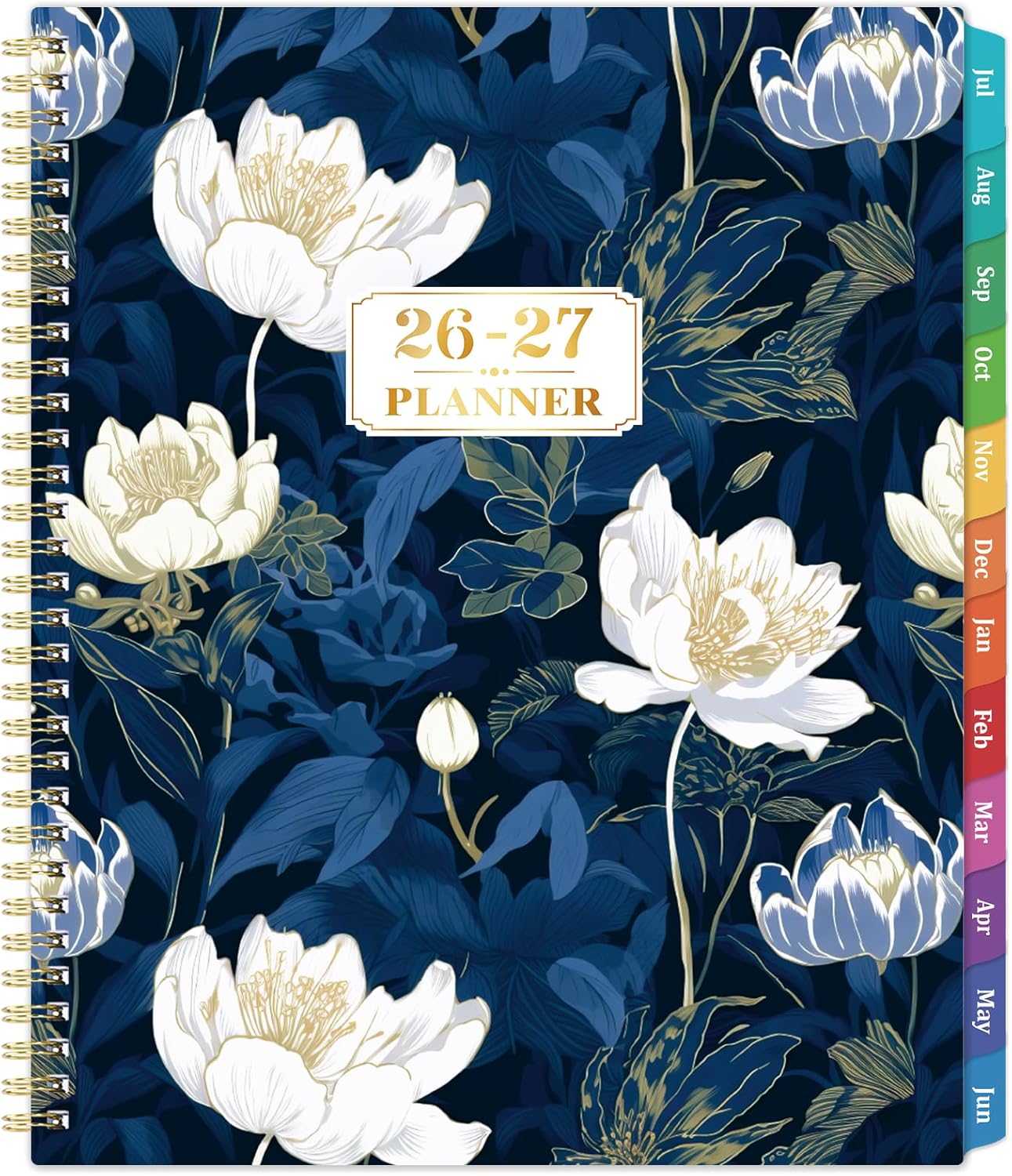 2026-2027 Planner - July 2026 - June 2027, 8.5" x 11", Academic Planner 2026-2027 Weekly & Monthly, Large Calendar with 12 Monthly Tabs, Back Pocket