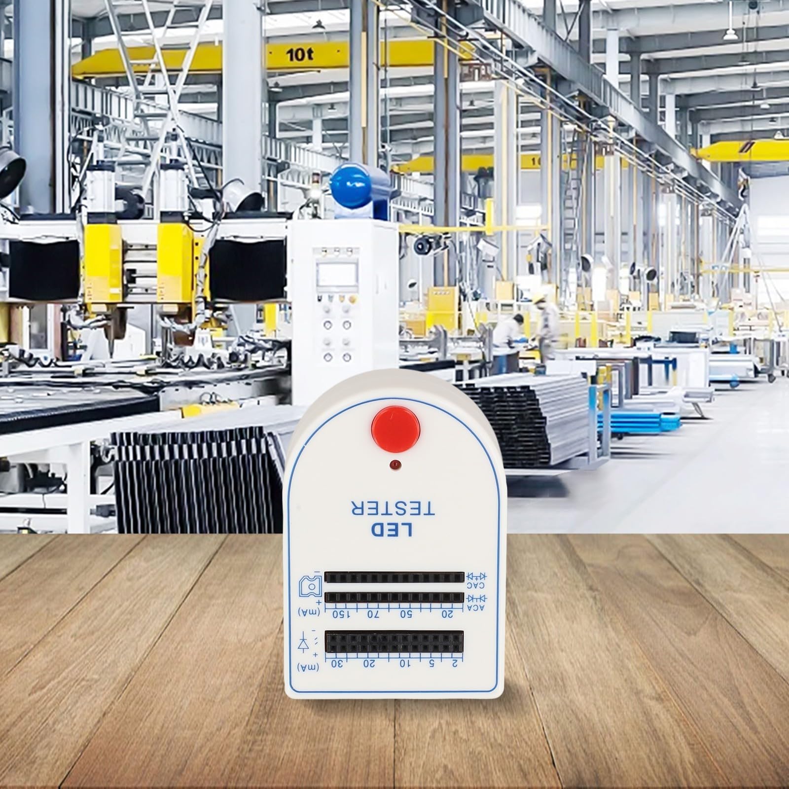Tragbarer LED-Tester für 2 150 mA Glühbirnen-Tests, Handheld-LED-Testbox mit Helligkeits- und Leuchtfarbdisplay Tragbarer LED-Tester für 2 150 mA Glühbirnen-Tests, Handheld-LED-Testbox mit Helligkeits- und Leuchtfarbdisplay