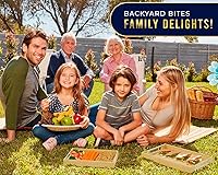 Vista 6 de Comfify Bandejas decorativas de bambú con asas de acero inoxidable plateadas, juego de 2 piezas para mesa auxiliar, otomana, desayuno en la cama