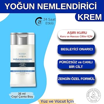 Yoğun Nemlendirici Panthenol Yüz ve Vücut Kremi Cep, Çanta, Küçük Boy 38 ML | Kuru ve Hassas Ciltlere - Organik Argan Yağı, Shea Butter Yağı Propolis ve Collagen İçerikli