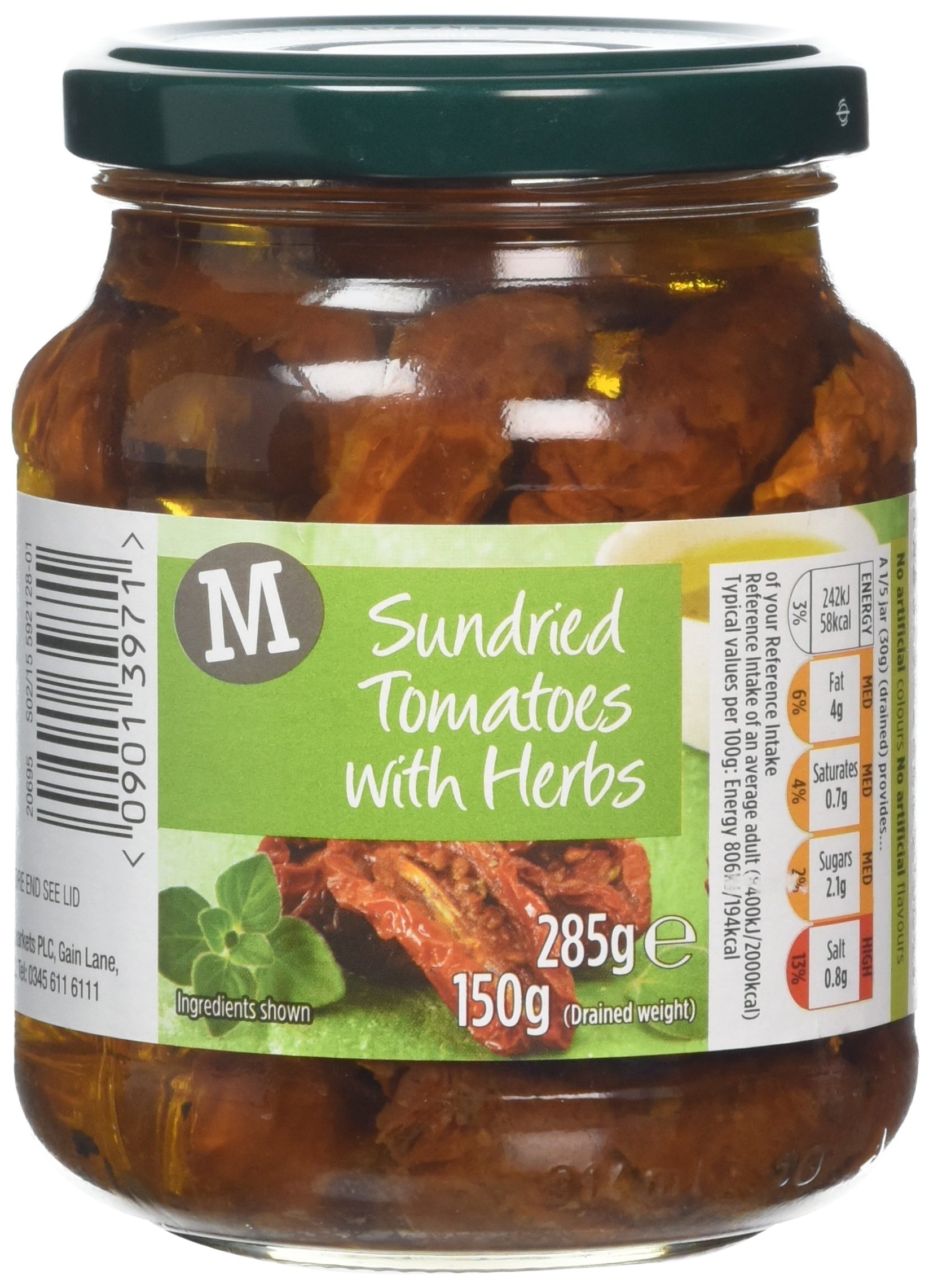 Morrisons Sundried Tomatoes with Herbs 285 g (Pack of 12)