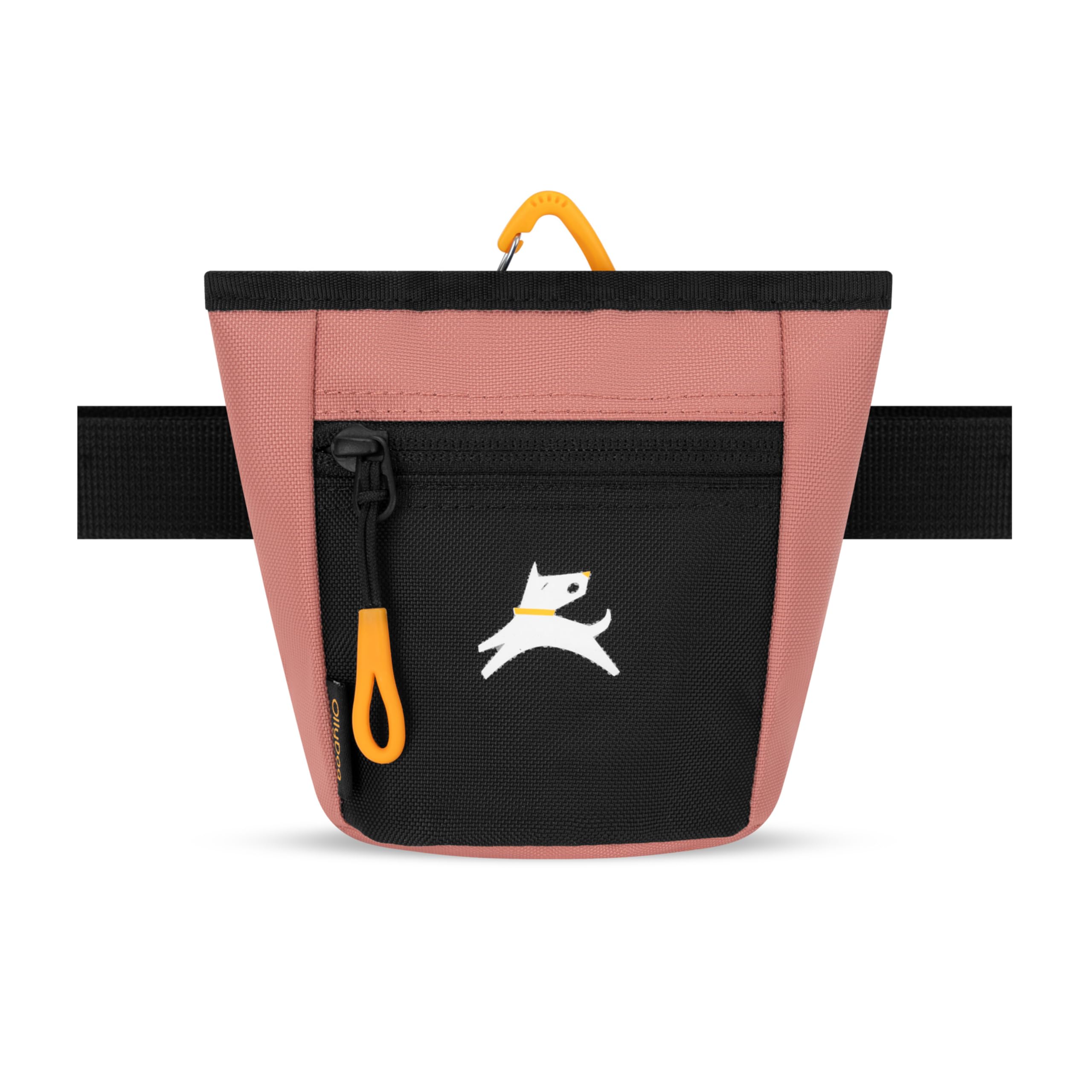 OllyDog Goodie Treat Bag, Dog Treat Pouch, Waist Belt Clip for Hands-Free Training, Magnetic Closure, Dog Training and Behavior Aids, Three Ways to Wear (Desert)