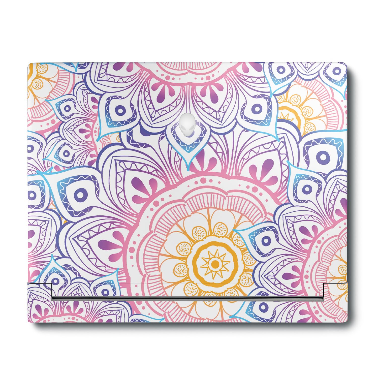 MightySkins Skin Compatible with Alienware X16 R1 (2023) Full Wrap Kit - Vibrant Mandala | Protective, Durable, and Unique Vinyl Decal wrap Cover | Easy to Apply &amp; Change Styles | Made in The USA