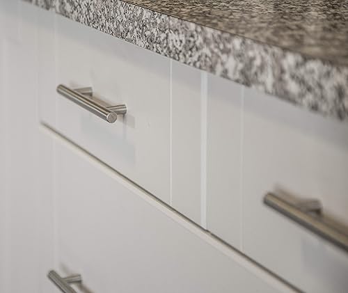 Vista 17 de Design House 189647 - Tiradores sólidos para gabinete, paquete de 10, tiradores de cajón de centro a centro, manijas de cocina modernas, acero Acero