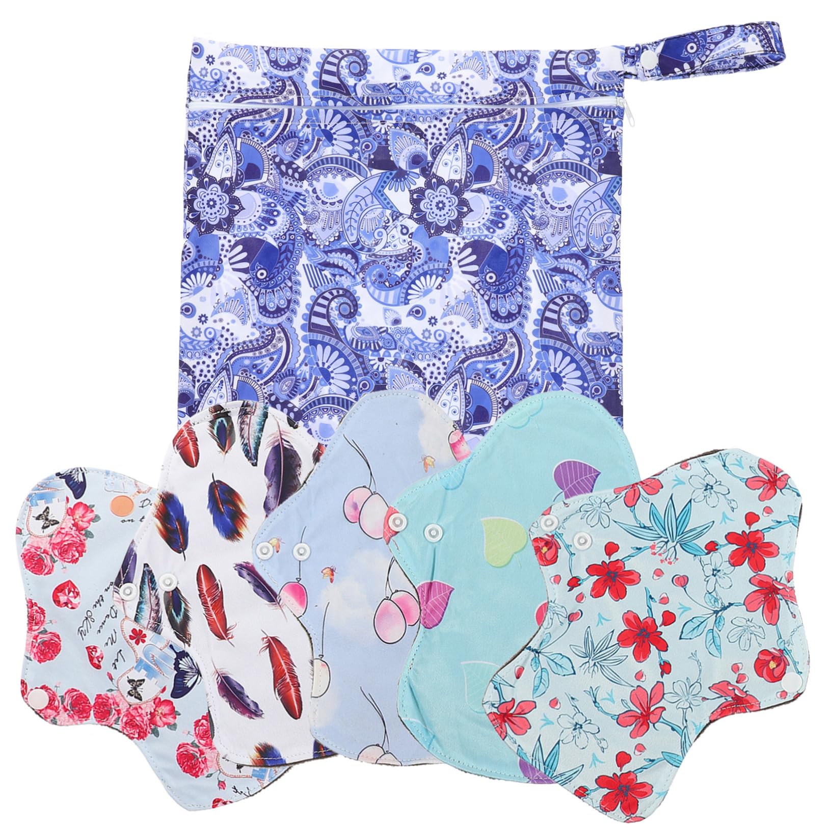 FOMIYES 3 Set Di Assorbenti Per Il Della Assorbenti Lavabili Per Il Ciclo Mestruale Assorbenti Al Carbone Per Le Donne Design Comodo E Portatile