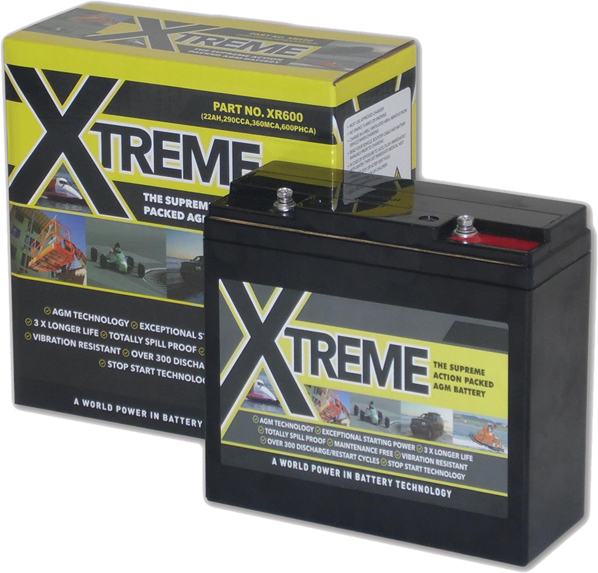 LEOCH LPX600 XTREME RACING DRY CELL AGM MOTORCYCLE BATTERY EQUIVELENT TO PC680