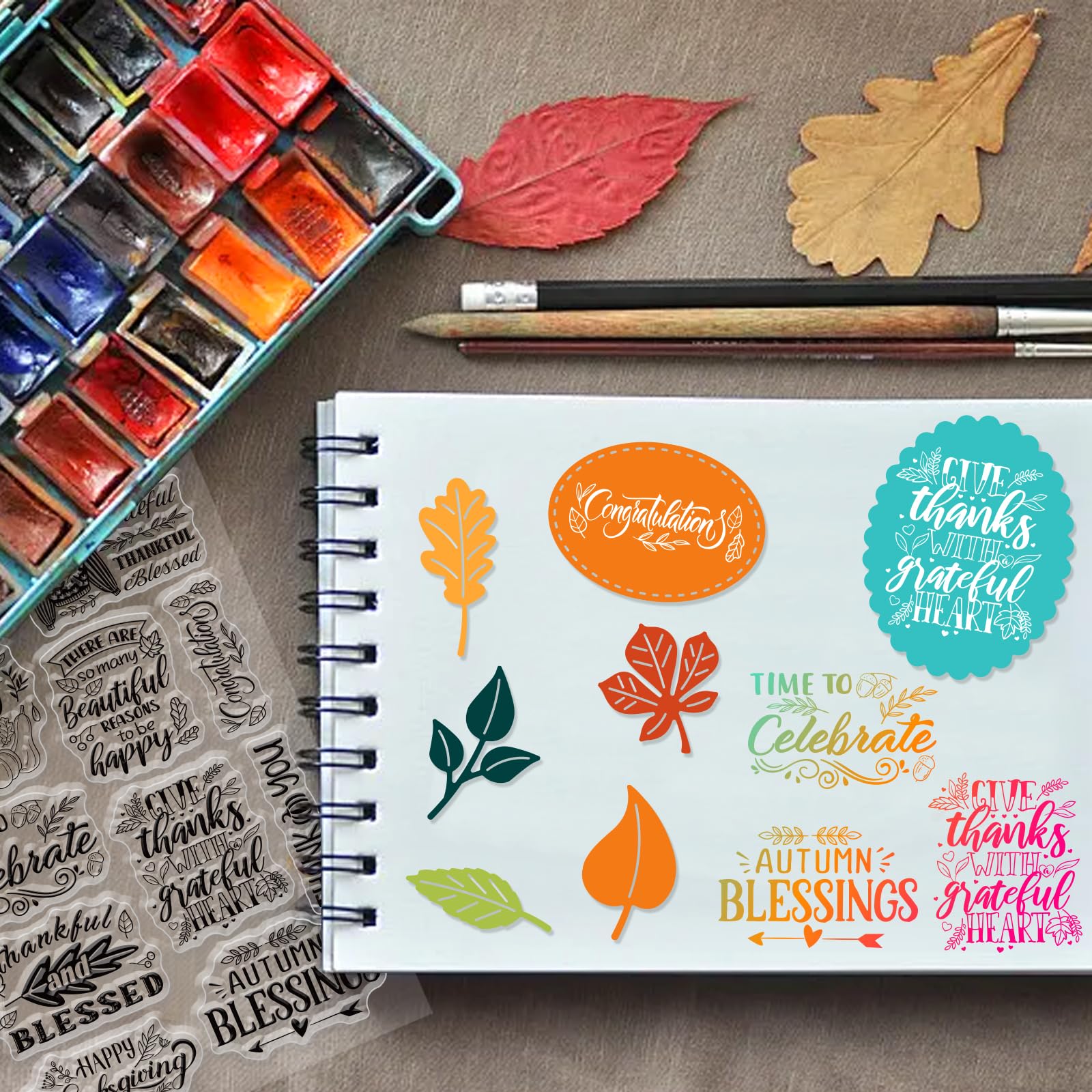 Blessing Words Stamps & Dies - Card Making DIY -3