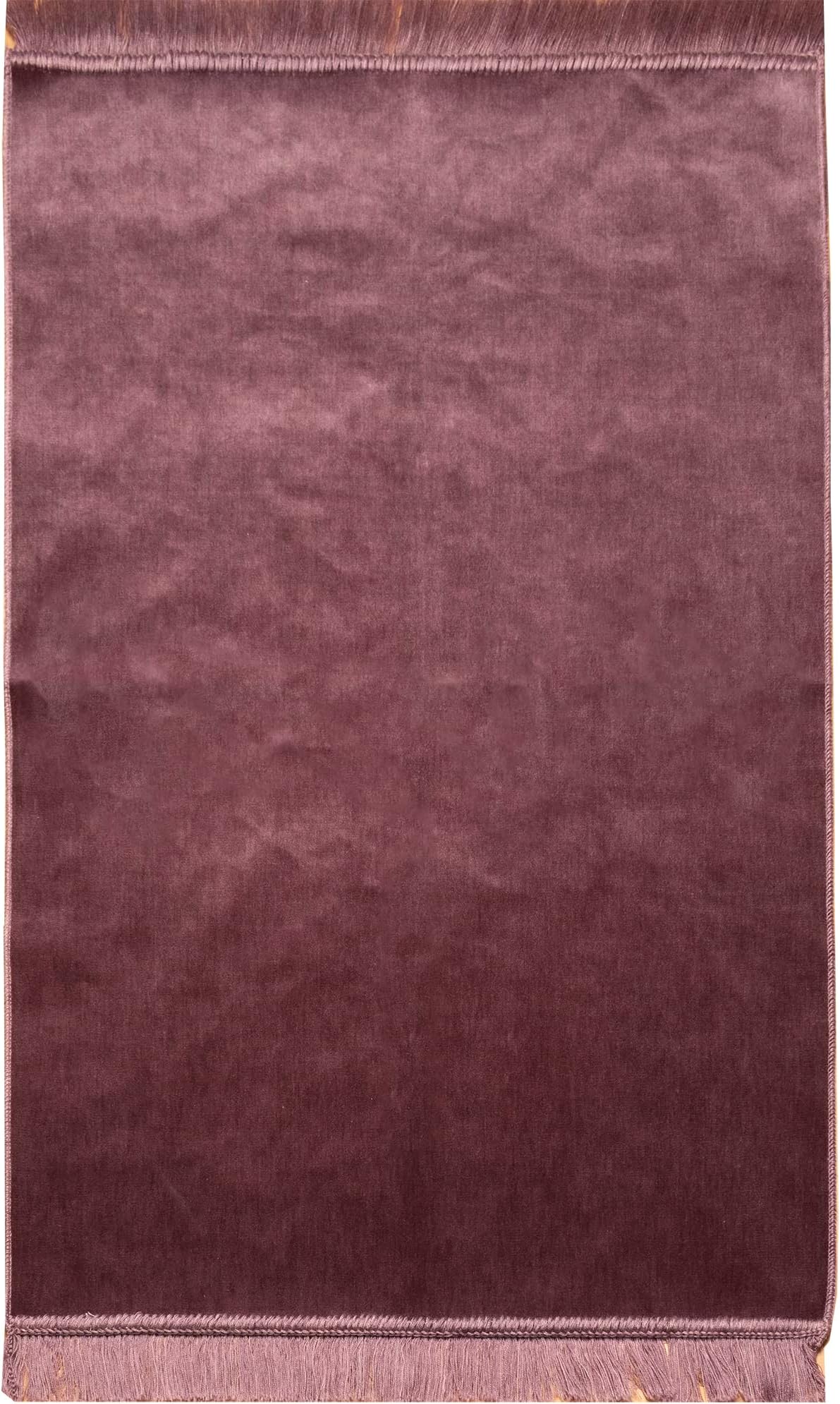 Modefa Turkish Islamic Velvet Janamaz Prayer Rug - Prayer Mat Carpet for Men and Women - Traditional Muslim Sajadah - Ramadan or Eid Gift - Solid Simple (Lilac)