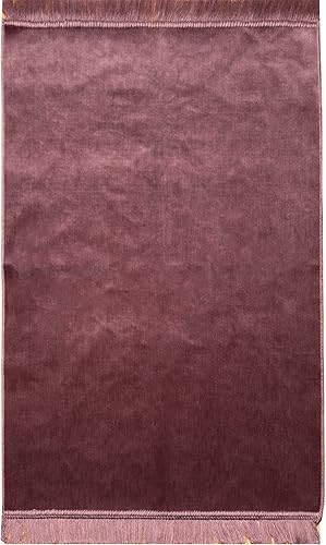 Modefa Alfombra de oración de terciopelo turco islámico Janamaz Alfombra de oración para hombres y mujeres Sajadah musulmana tradicional Regalo