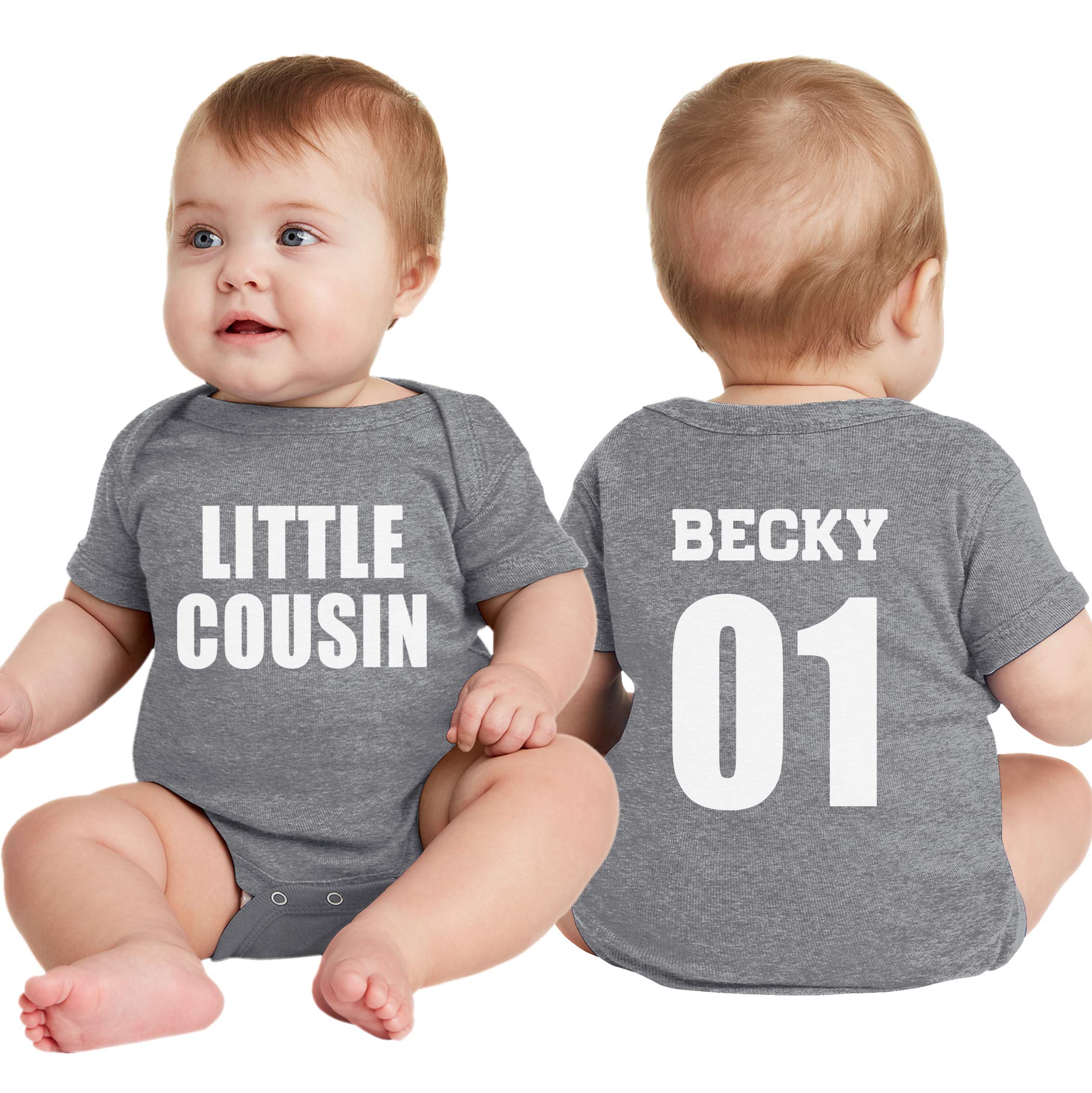 NACRE APPAREL Custom Baby Bodsuits for Boy Girl Add Your Text 2 Sides Personalized Infant Bodysuit