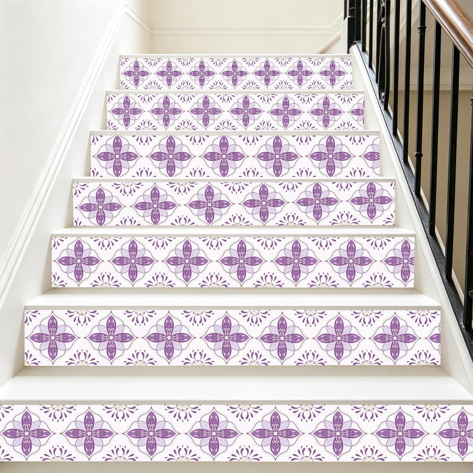 LMYSXAOZ Stick on Tiles 10x10cm Purple Peel and Wall Stickers Waterproof Oil Proof PVC Decorative for Bathroom Washroom Bedroom,Floor