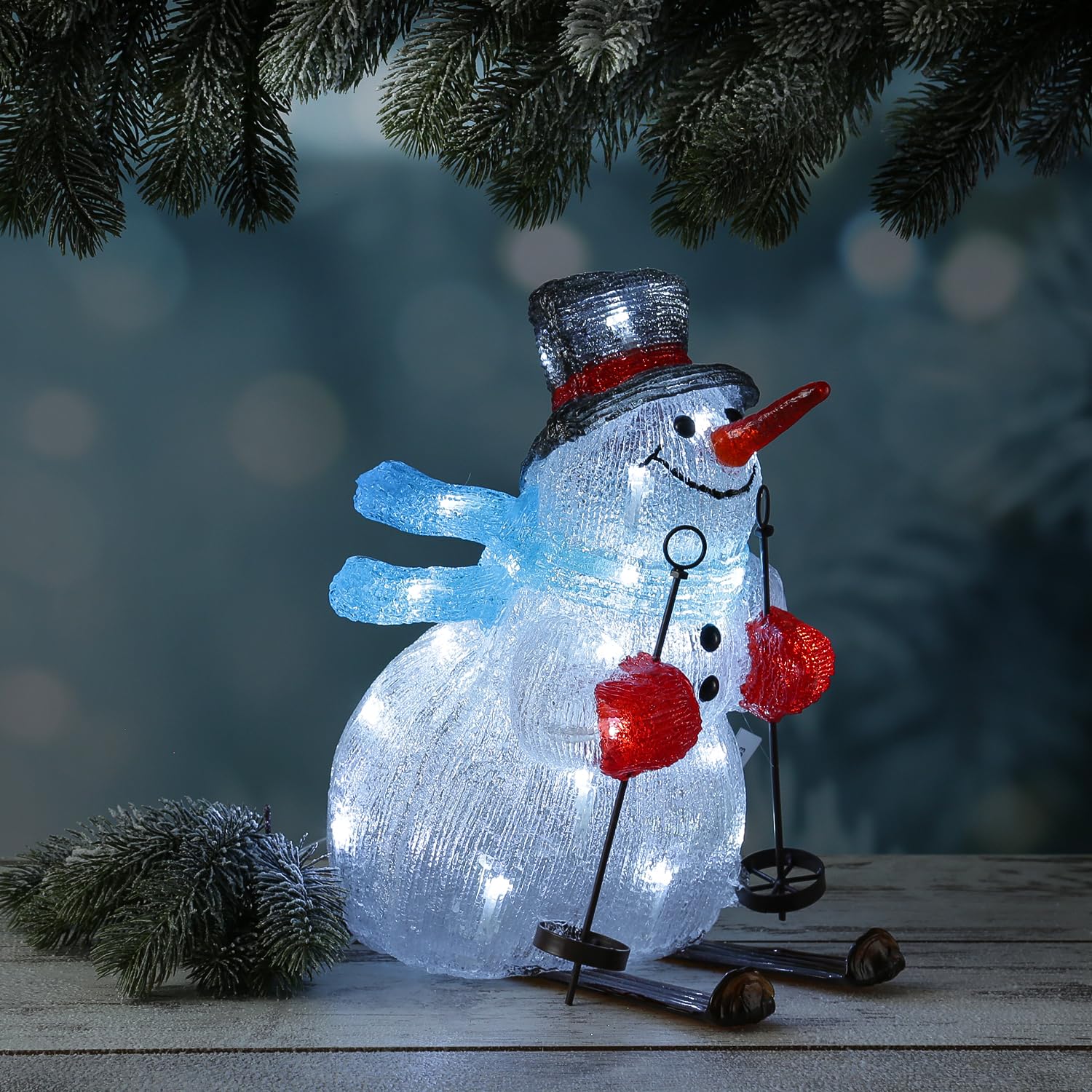 Cool White Outdoor Snowman Outdoor Snowmen Christmas Decorations