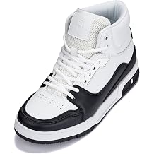 CALTO Men's Invisible Height Increasing Elevator Shoes - Lace-up Sporty High Top Sneakers - 3 Inches Taller