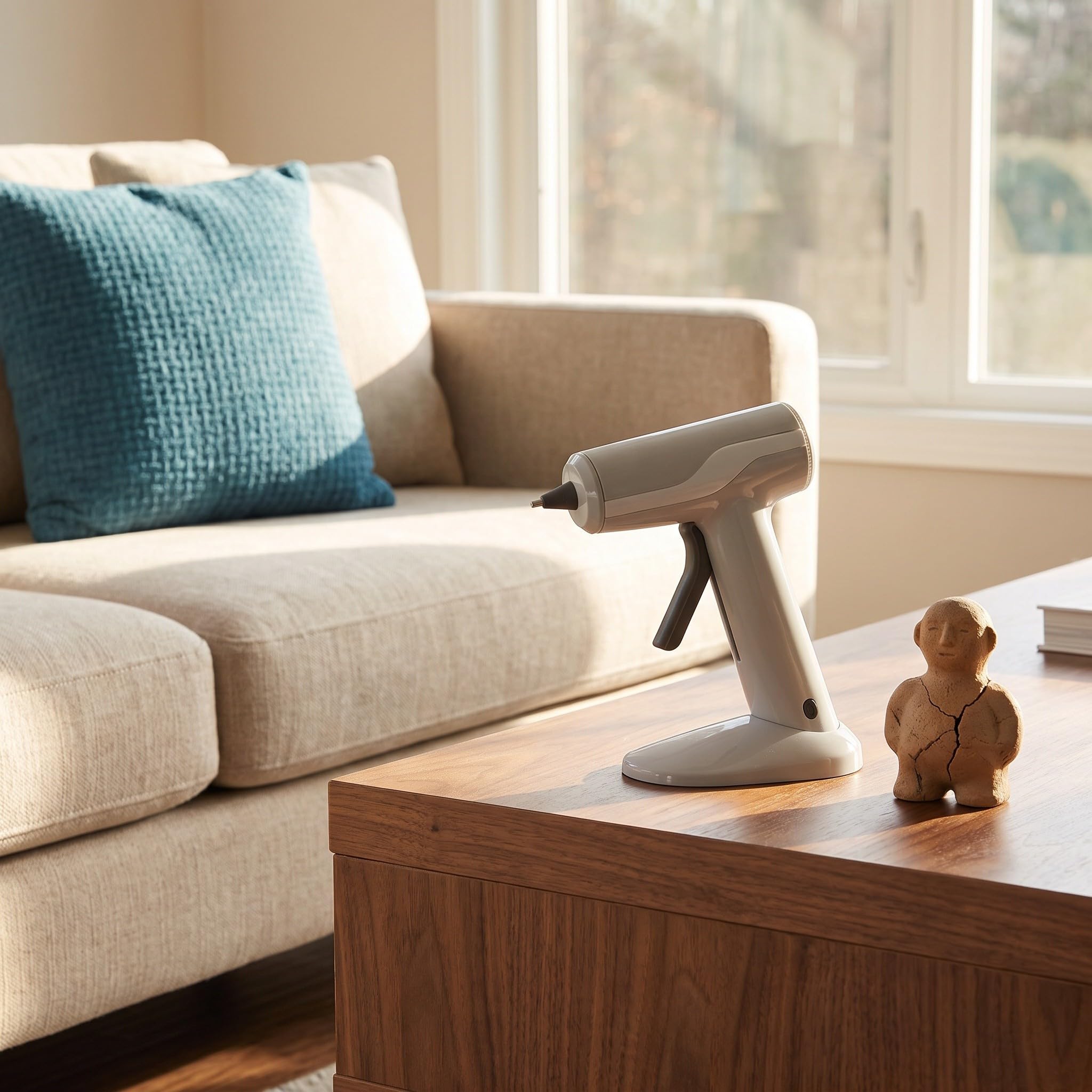 DOITOOL Bezprzewodowy pistolet do klejenia na gorąco z akumulatorem do