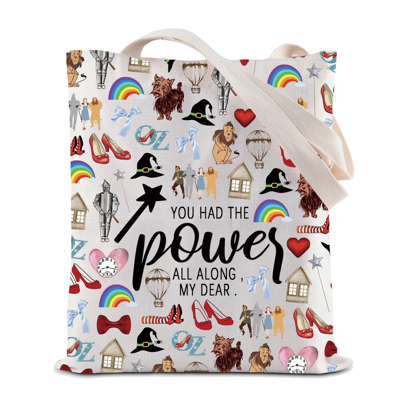 ZJXHPO Wizard TV Show Tote Bag You Had The Power All Along My Dear Reusable Grocery Shopping Bag (The Power Tote)