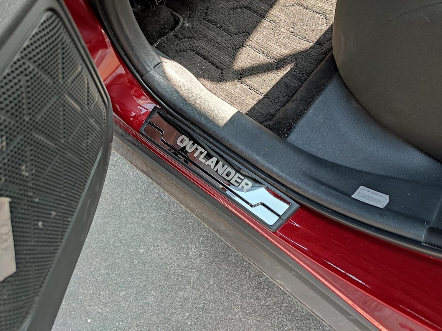 Door Sill Protector for Mitsubishi Outlander 2026 2025 2024 2023 2022 2021 Accessories ABS Door Entry Trim Guard Mirror-Like Finish 4 Pcs Set