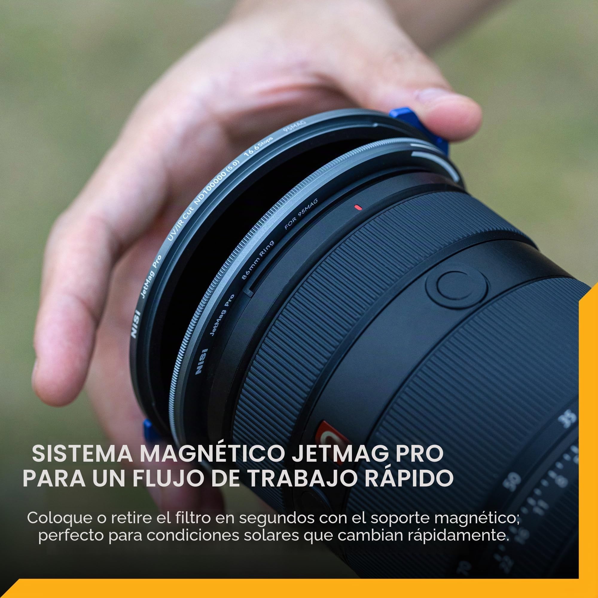 NiSi Filtro Magnético 82mm FS ND1000K (5,0) para JetMag Pro 82MAG