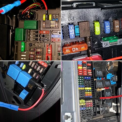 Miniatura 7 de 16 adaptadores de grifo de fusible para agregar un circuito, adaptador de fusible de 12 V, mini micro2 estándar y grifos de fusible de perfil bajo,