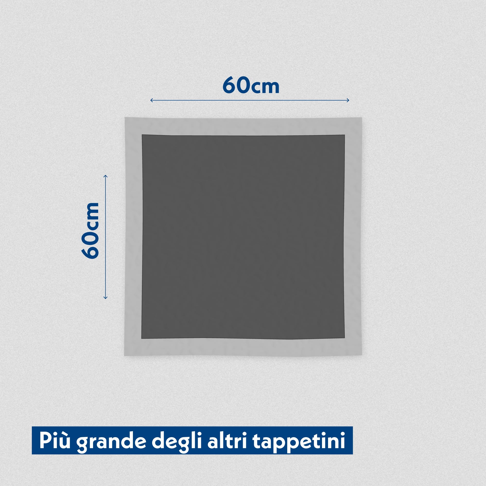 Amore Mio | 100 Tappetini Igienici Antiodore ai Carboni Attivi Con Angoli Adesivi, Per Cani, Gatti e Animali Domestici, 60x60 cm, Formula Ipoallergenica - 10 Confezioni da 10 Traversine