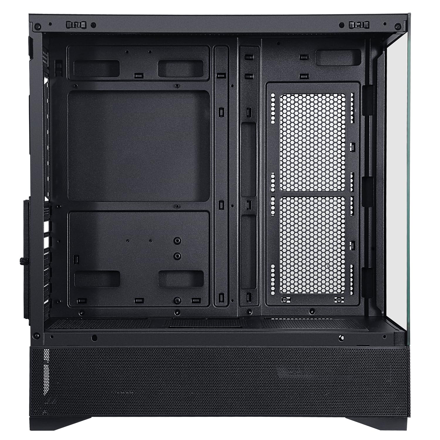 Itek Case Gaming SHOWBUI 37B – Tower ATX con 3 Ventole ARGB 12 cm, USB-C, 2x USB 3.0 e Pannelli Laterale & Frontale in Vetro Temperato